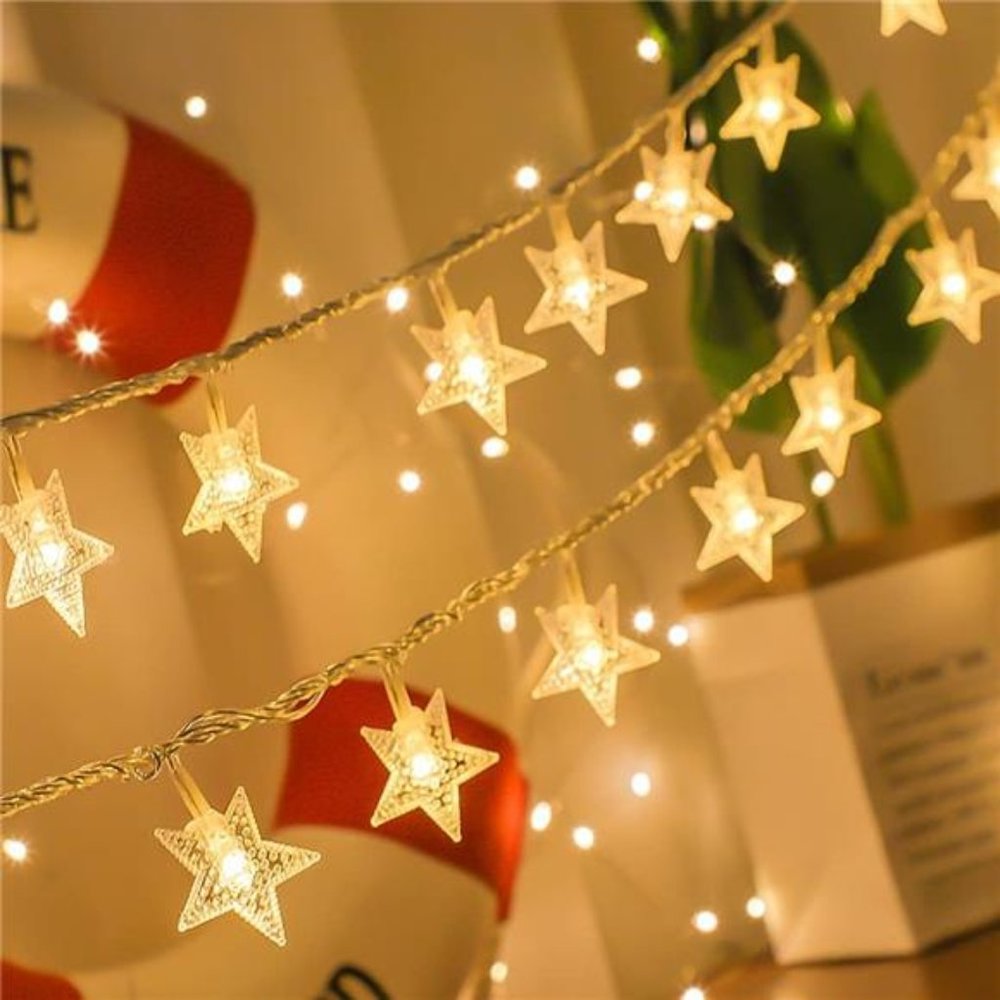 Star String Lights 10Ft 20 LED Fairy Battery Operated Waterproof Indoor Outdoor
